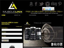 Tablet Screenshot of musclelinx.com